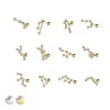HOROSCOPE ZODIAC CZ PAVED 316L SURGICAL STEEL CARTILAGE